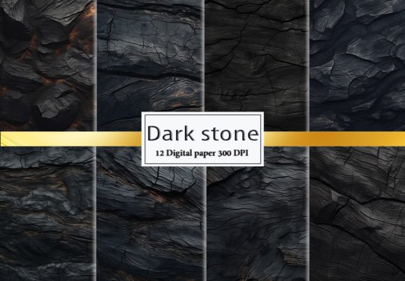 Dark Stone or Burnt Wood Texture: Premium Backgrounds