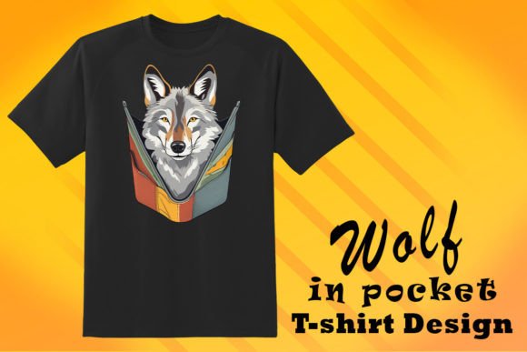 Pocket Wolf T-Shirt Design for POD: A Designer’s Review