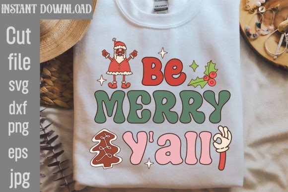 Reviewing Be Merry Y all Retro PNG Sublimation for Stitch