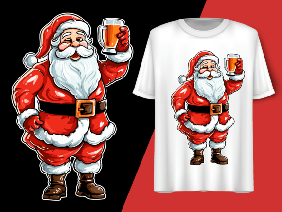 Santa Claus Beer Vector: Print Templates Review